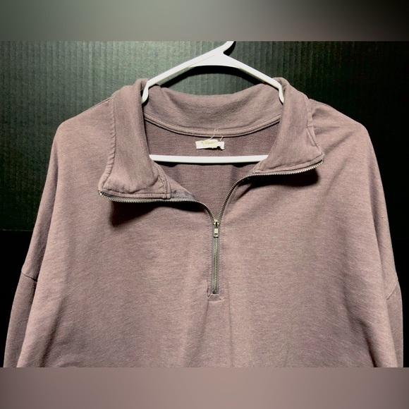 💫Maurice’s Purple Zip Neck Pullover Sweatshirt - Picture 4 of 9